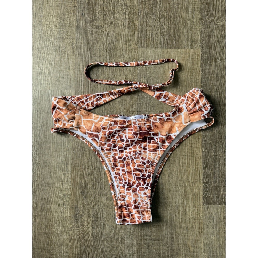 Modern Moose Los Angeles Bikini Bottom Swimwear Animal Print Safari Size‎ Large